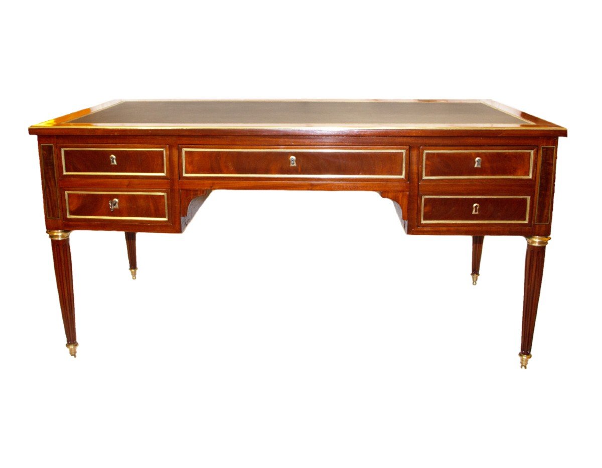 Louis XVI Period Flat Desk, Stamped By Joseph Stockel