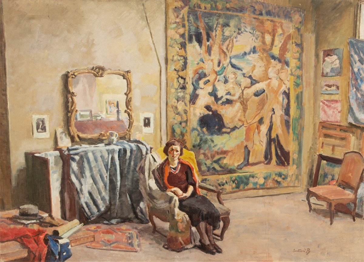 Bertrand Py (1895-1973) Le Modèle à La Tapisserie (circa 1935-1939)