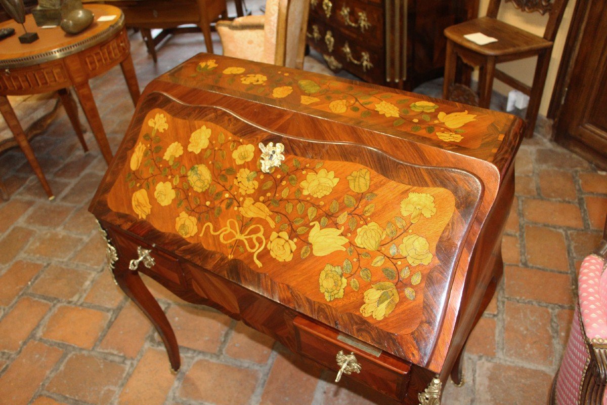 Louis XV Period Sloping Desk, Stamped, Antoine Mathieu Criard-photo-3