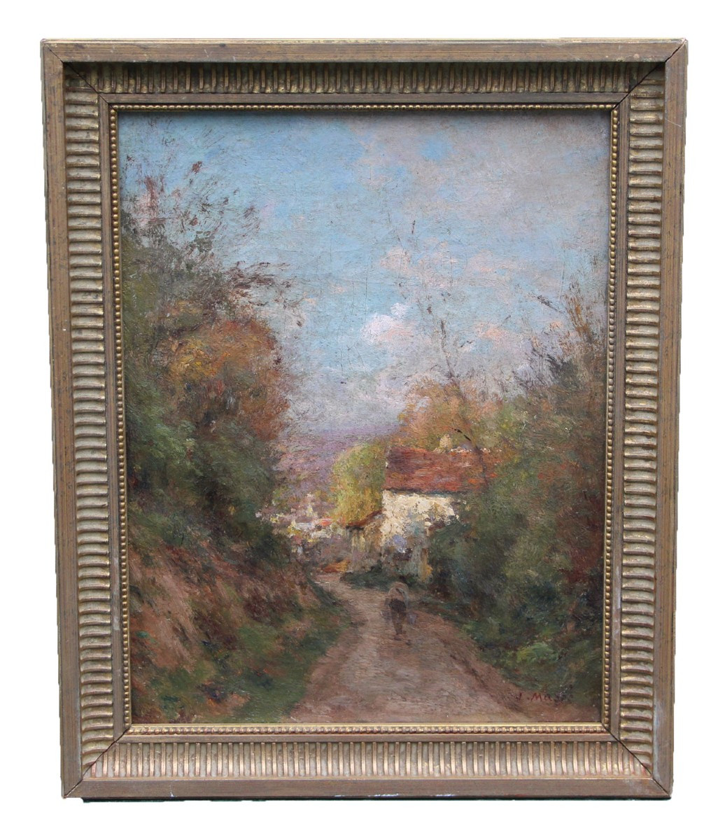  Jean Massé (1856-1950)  Allée Corot à Luzancy  -photo-2