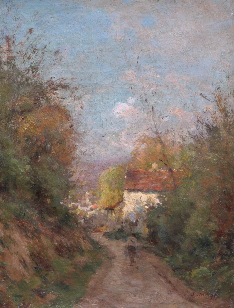  Jean Massé (1856-1950)  Allée Corot à Luzancy  