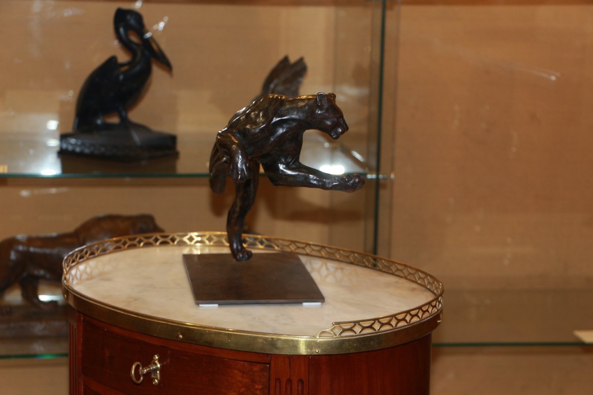 Matthieu Floranc   Puma  bronze signé et numéroté -photo-4