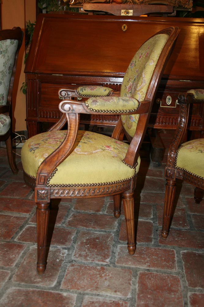 Pair Of Louis XVI Armchairs-photo-4