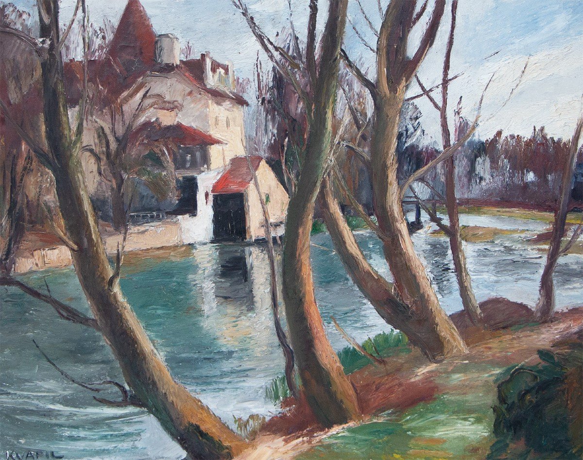 Charles Kvapil (1884-1957) Crécy-la-chapelle