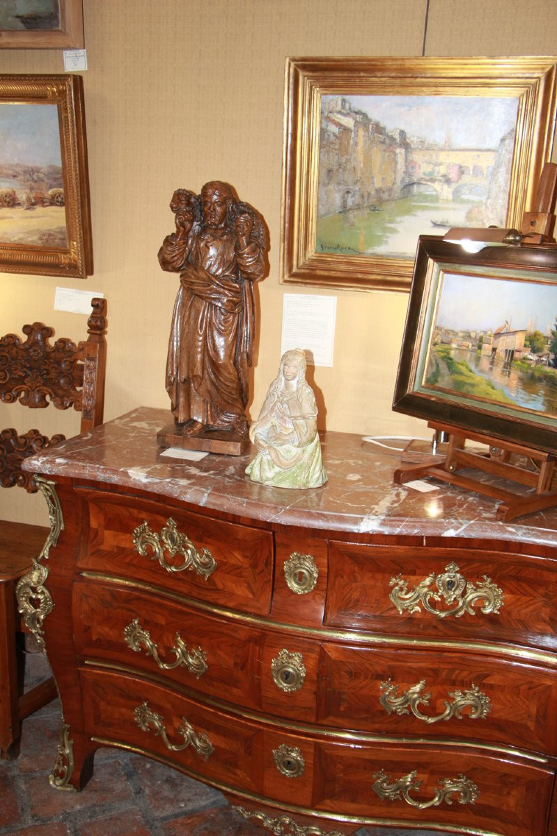 Marie-Madeleine en terre cuite, d’époque XVIème siècle.-photo-1