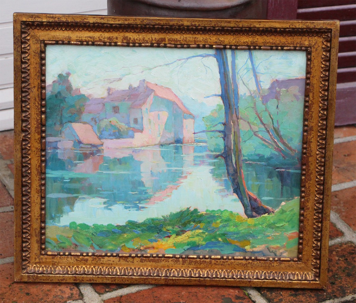 Achille Gaston Marchal (1874 –XXème) Le Moulin de La Sault ( (circa 1910)-photo-2