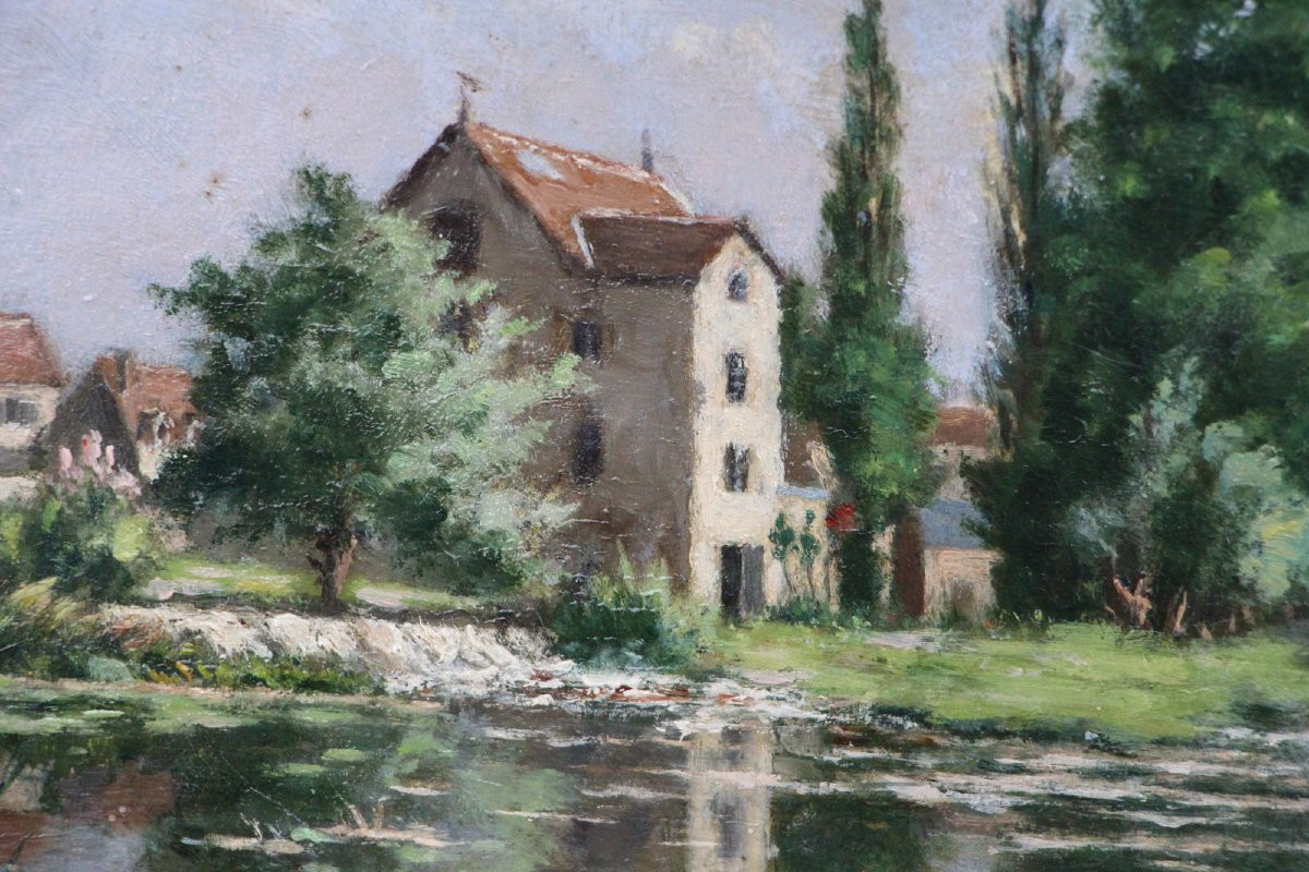 Alfred BOUCHER (1850-1934) Le moulin de Serbonne, vallée du Grand Marin (circa 1870-1880)-photo-2