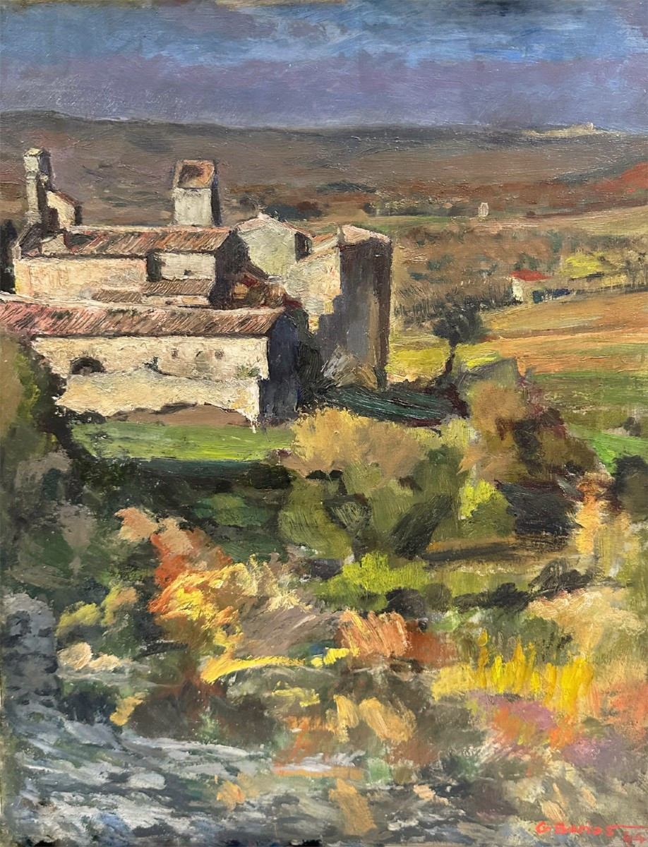 Georges Borias (1908-1988) Castle Near Uzès, 1944