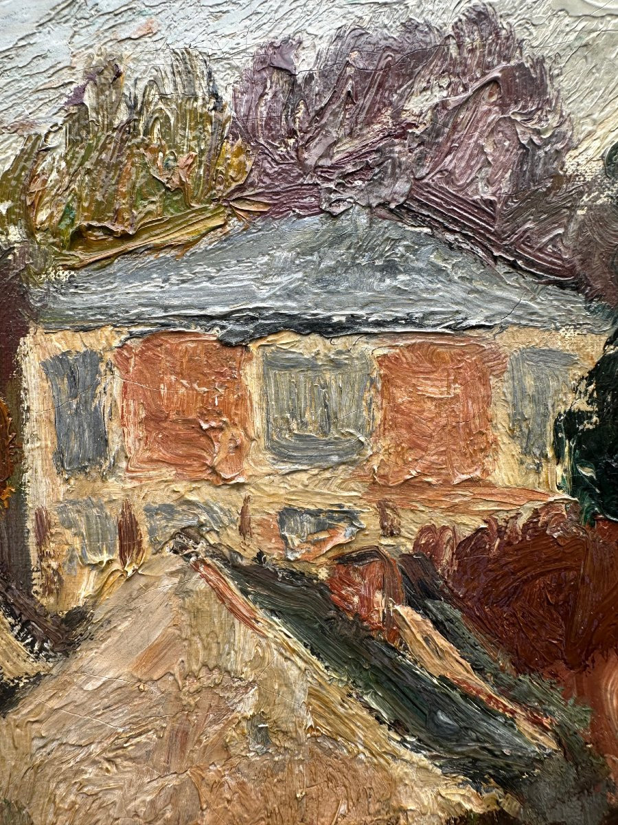 Charles Kvapil (1884-1957) Villiers-sur-morin, Seen From Rue Du Touarte, (1928)-photo-2