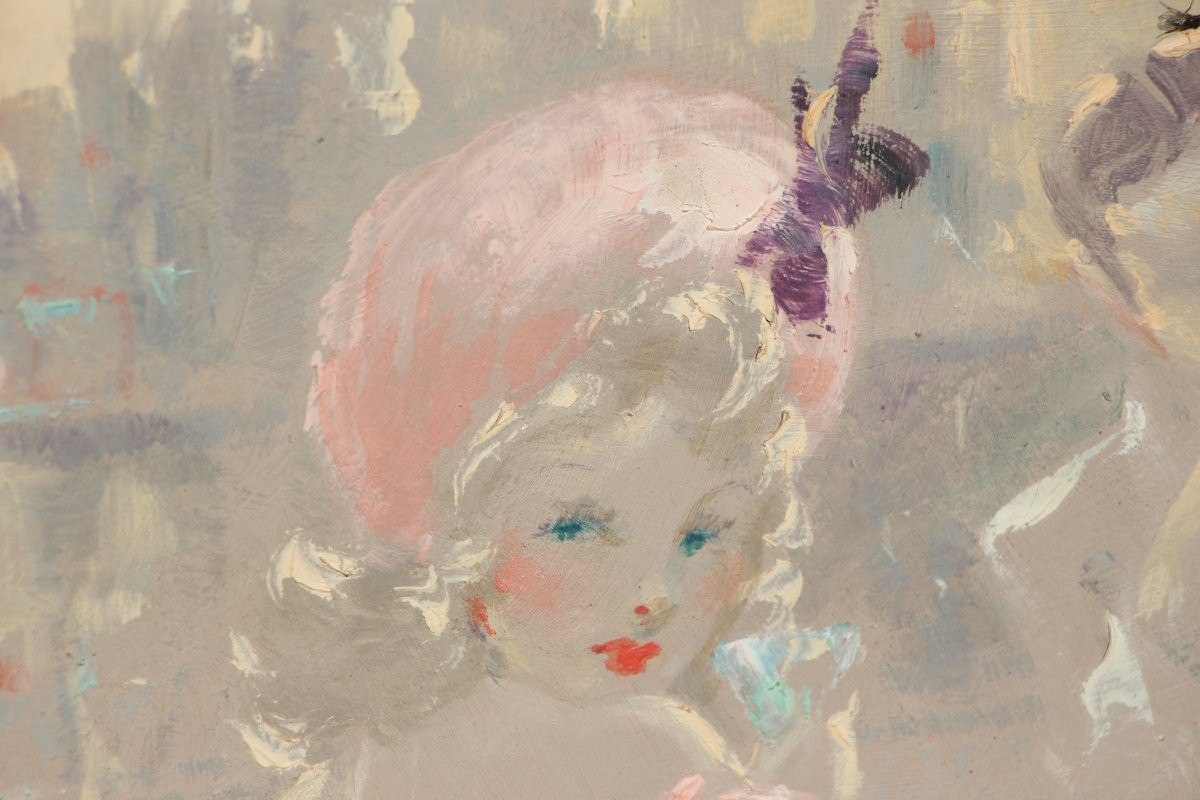 Louis ICART (1888-1950) Elégante au Bal Tabarin-photo-3