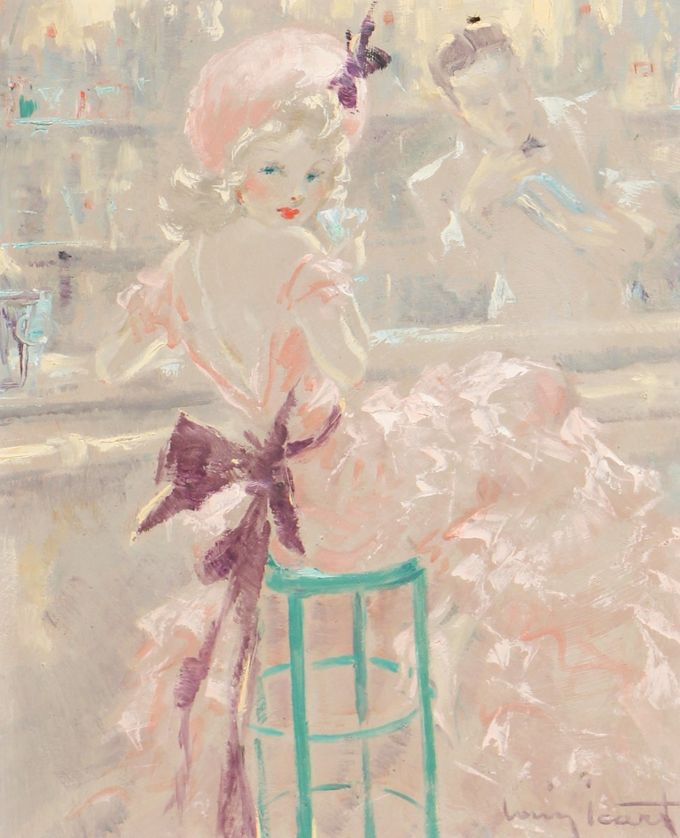 Louis ICART (1888-1950) Elégante au Bal Tabarin