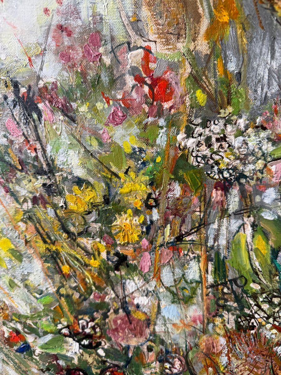 Jean Commère (1920-1986) Bouquet Aux Chardons (circa 1980)-photo-3