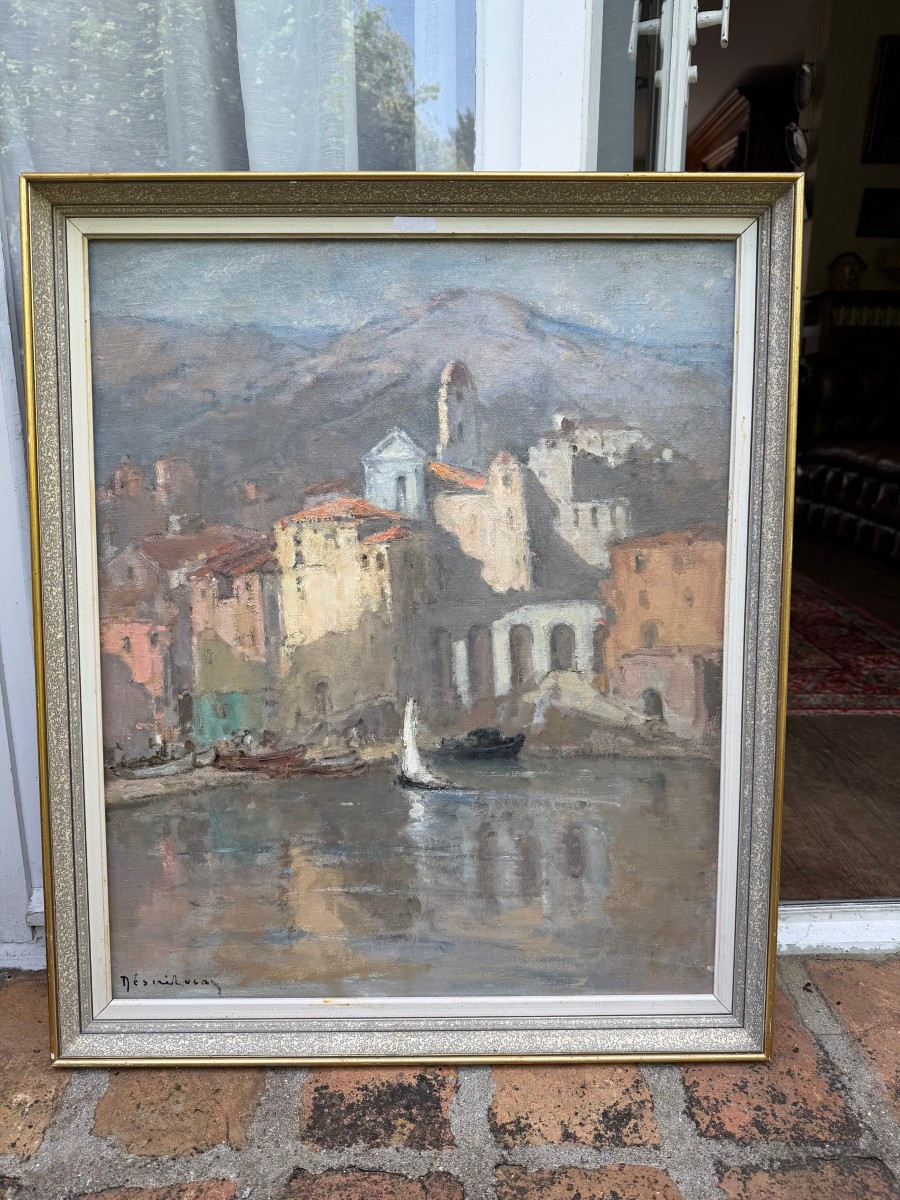 Louis Marie Désiré-Lucas (1869-1949) Villefranche sur mer-photo-2