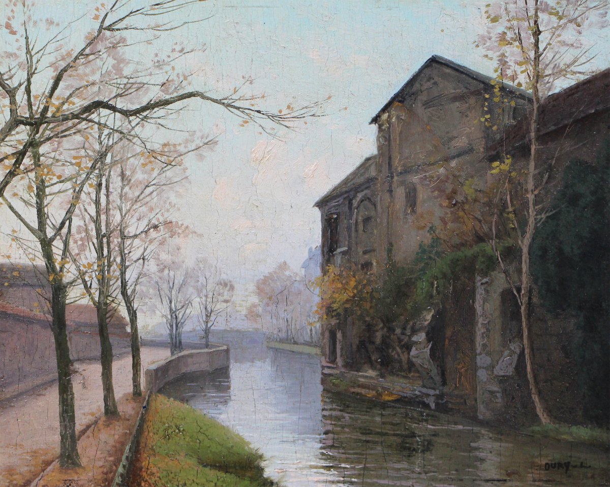 Léon Louis Oury (1846-1929) Moulin (probablement vers Chartres) 
