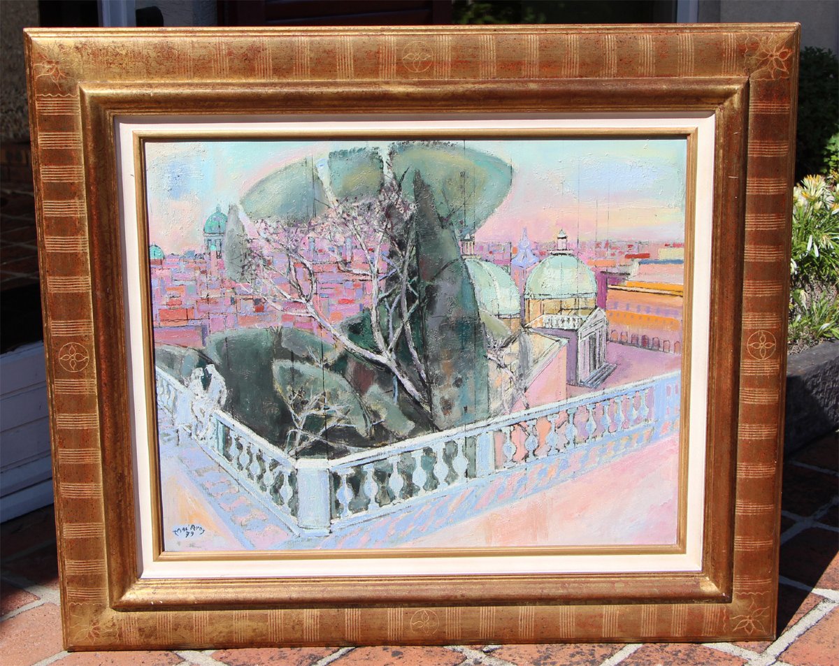 Edouard Georges Mac-avoy (1905–1991)  View Of Rome, -photo-2