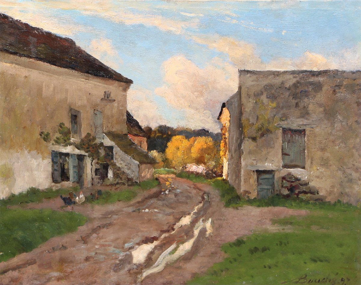 Louis Alexandre Bouché (1838–1911), “basse-cour” In Luzancy 