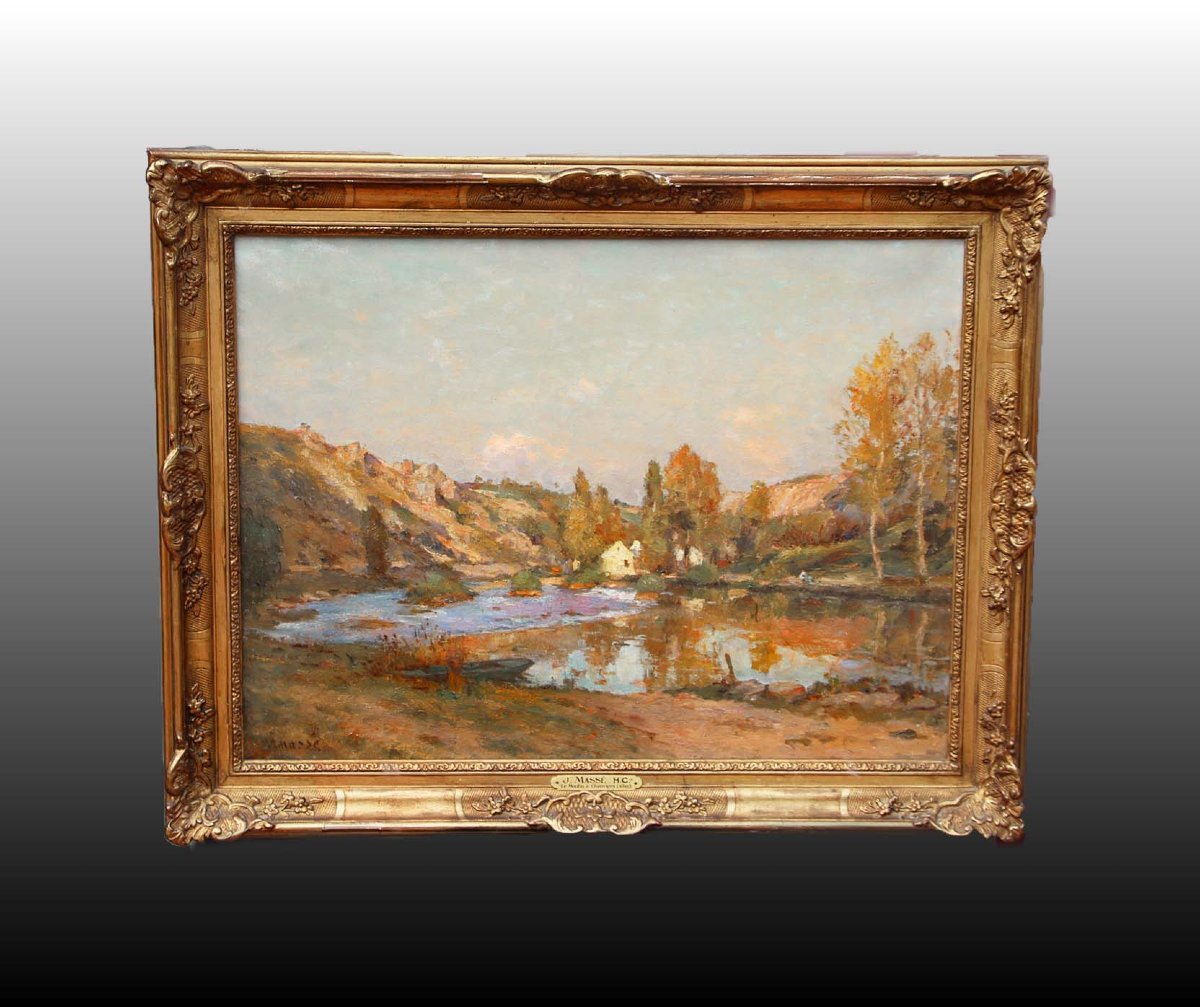 Jean Massé (1856-1950) Le moulin à Chauvigny-photo-2