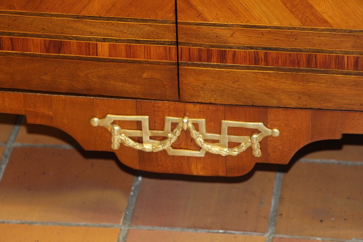 Antique Louis XVI Sideboard With Marquetry-photo-6
