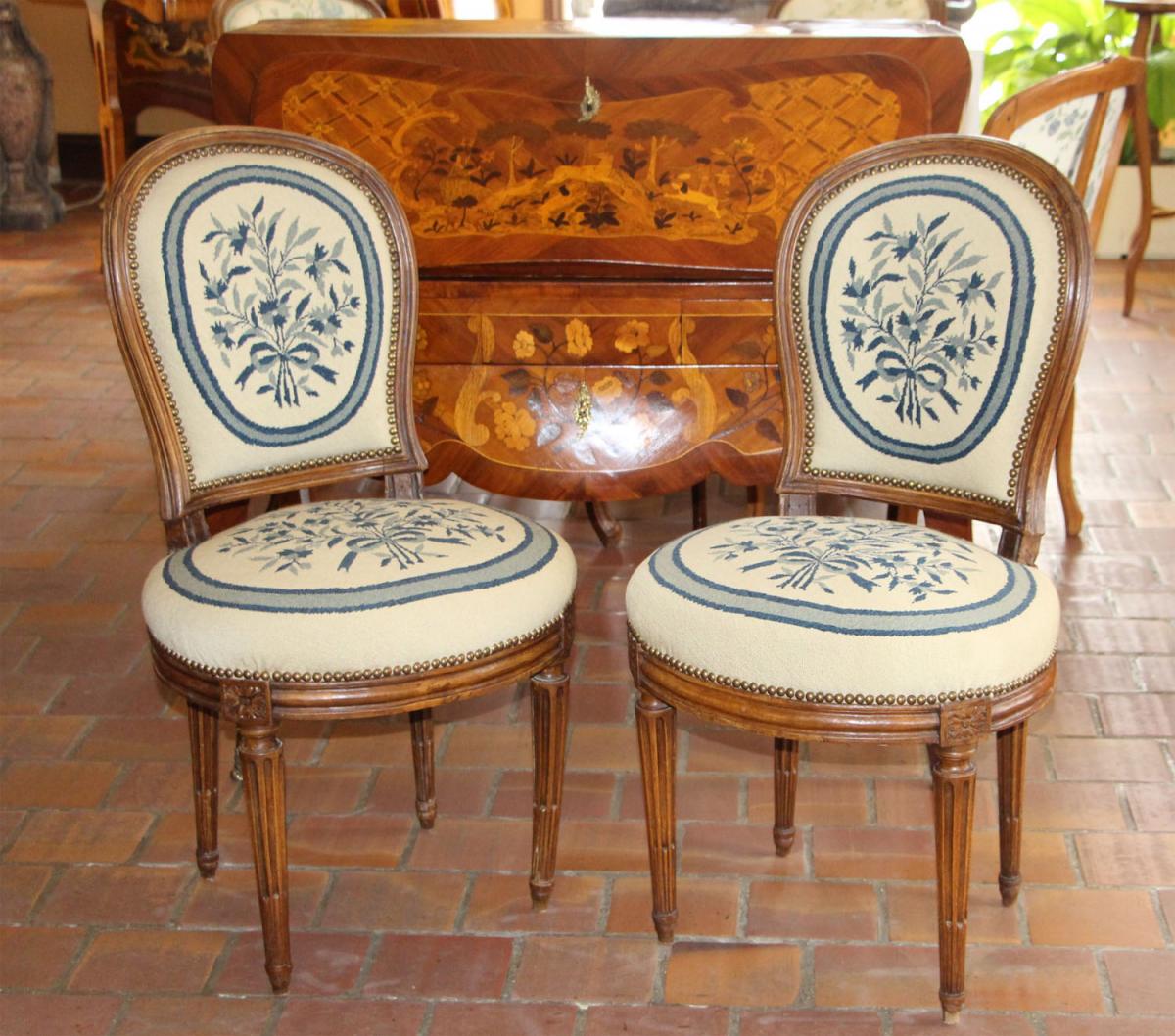 Pair Of Louis XVI Period Chairs