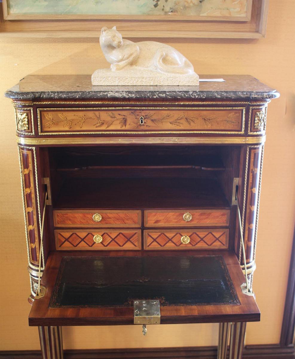 Secrétaire En Cabinet D’époque Louis XVI-photo-8