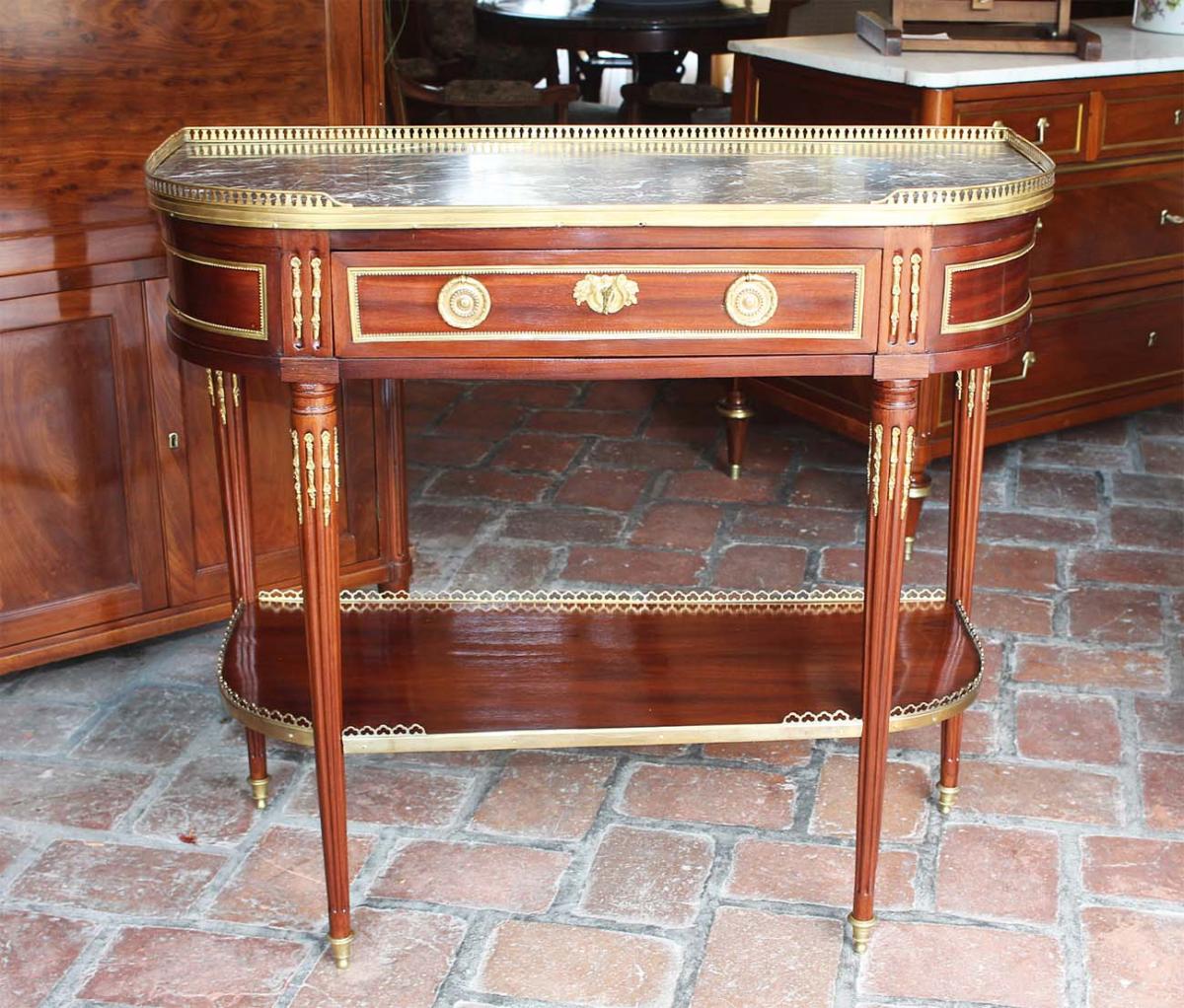 Console D’époque Louis XVI Estampillée J. Caumont.-photo-4