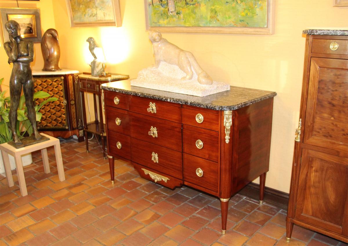 Commode Louis XVI Period Stamped F.schey-photo-3