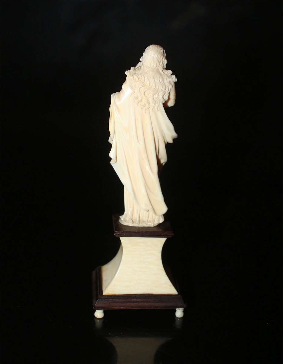 Ivory Sculpture From Dieppe, End XVIIIth, Beginning XIXth-photo-3