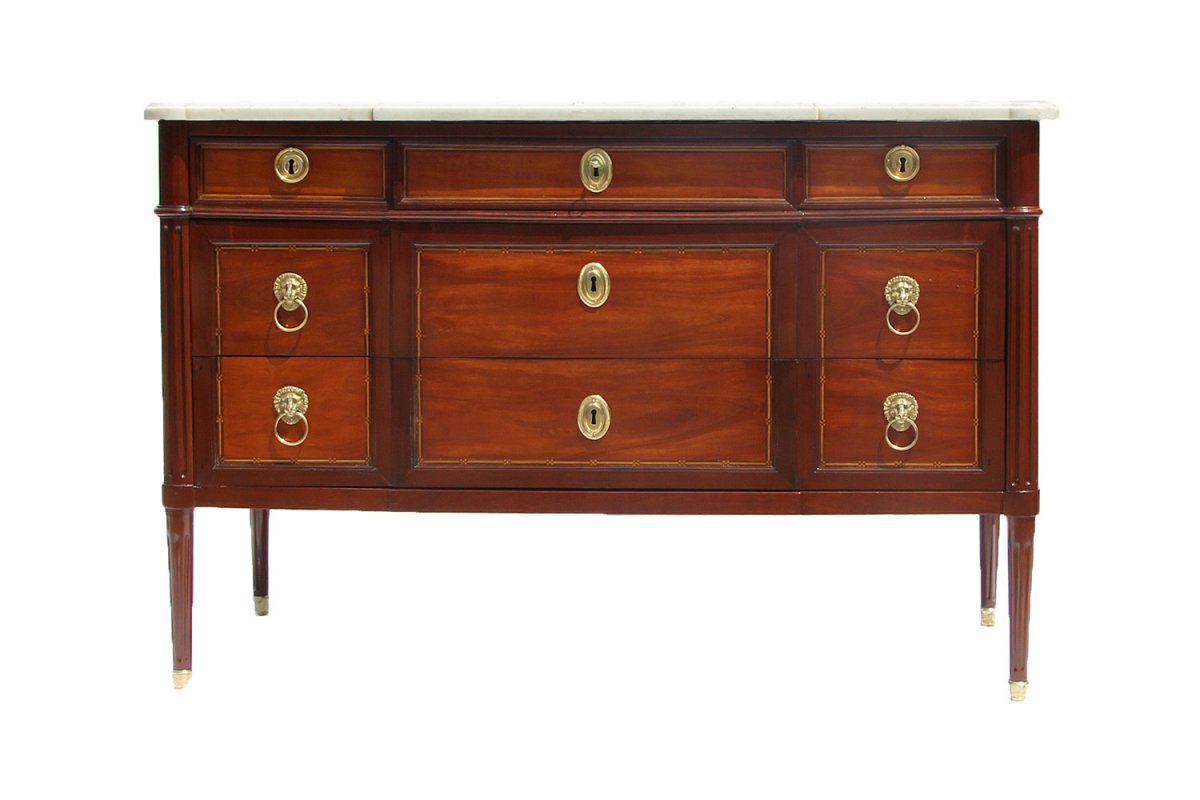 Louis XVI Period Commode, Stamped E. April
