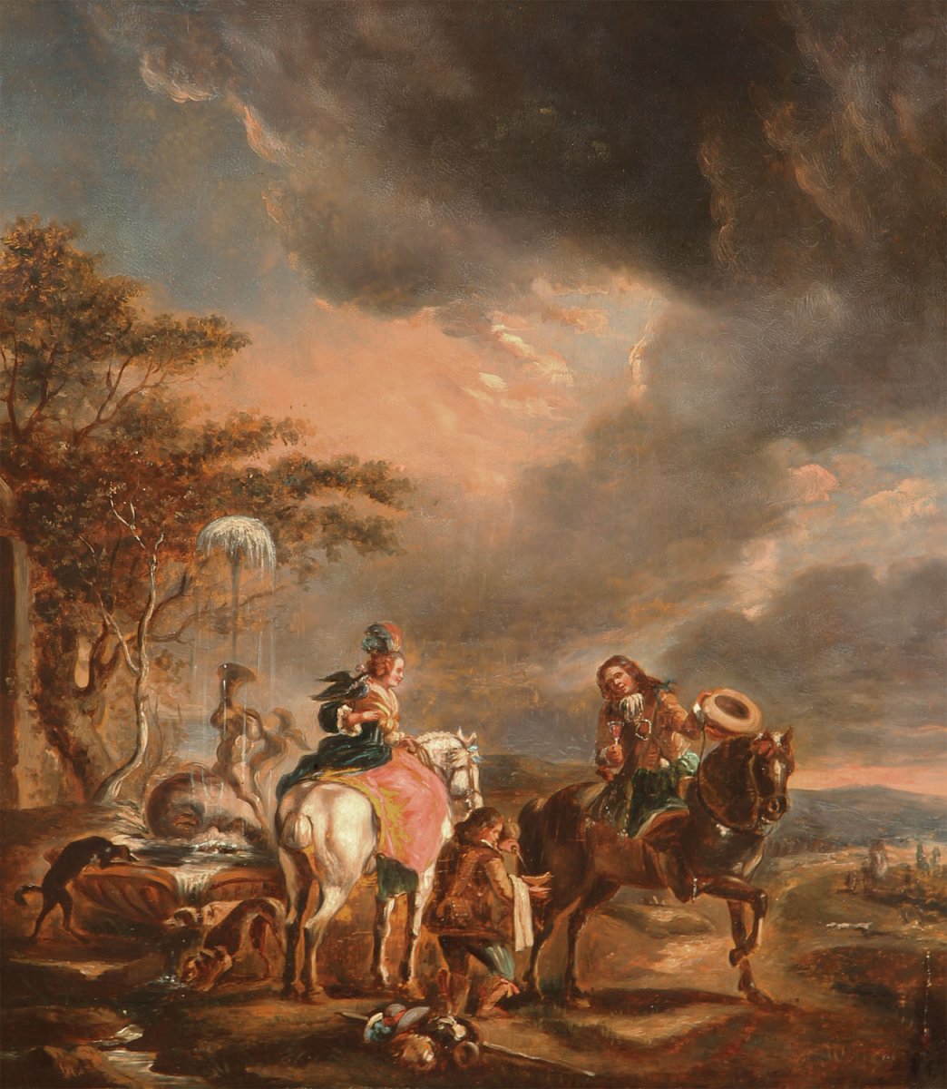 École Française ou Hollandaise dans le goût de Philips Wouwerman (1619-1668)