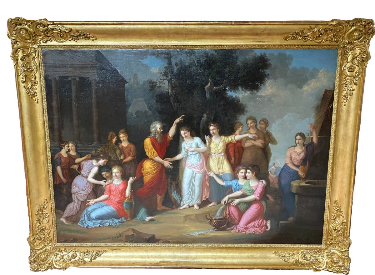 Eliezer And Rebecca German Or Austrian Neoclassical School Circa 1770-photo-2