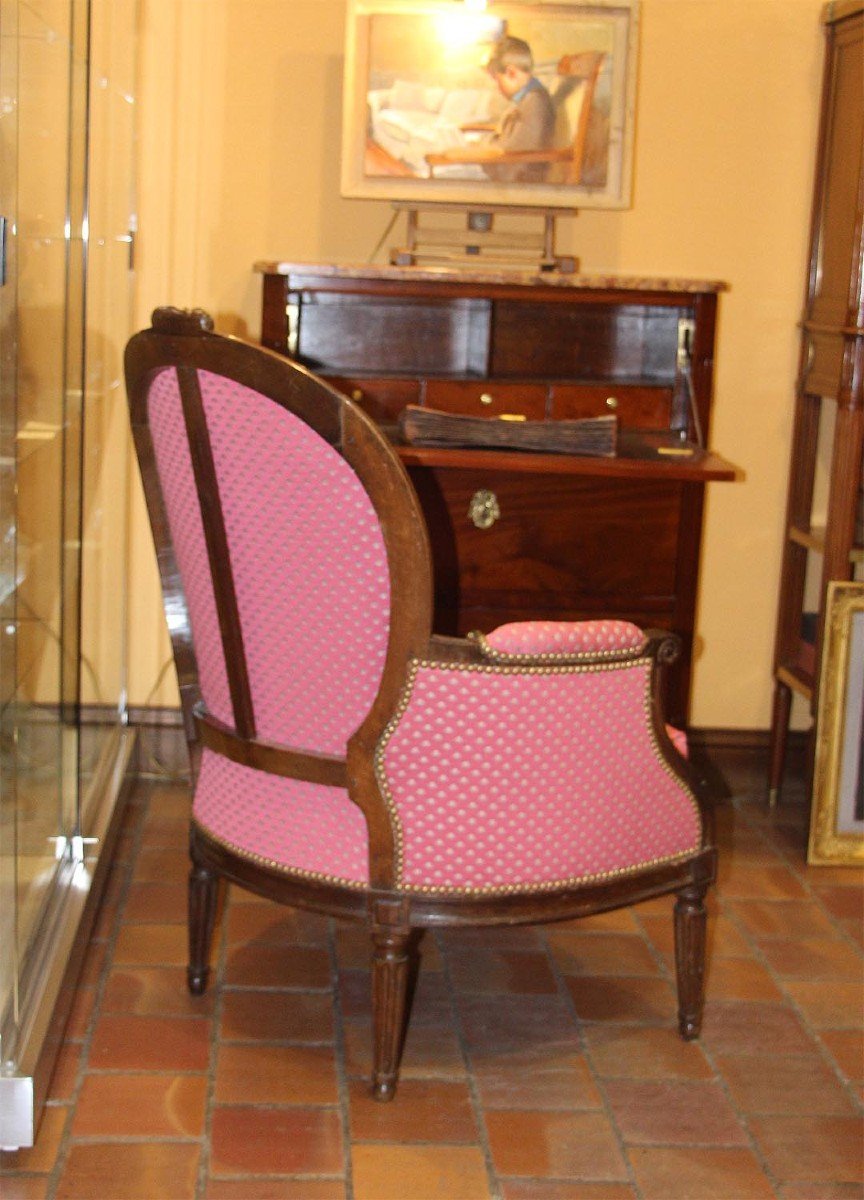 Pair Of Large Louis XVI Bergères-photo-4