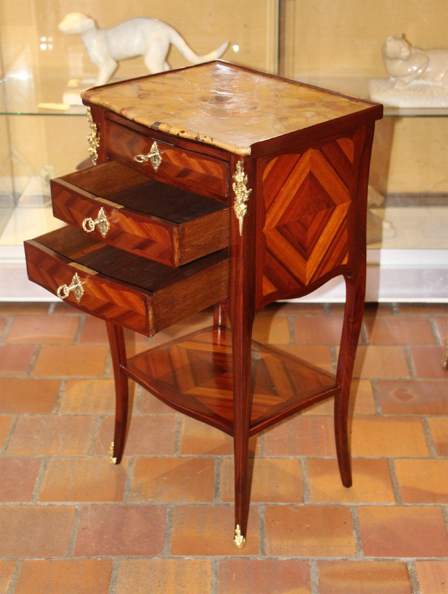 Louis XV Chiffonnière Living Room Table-photo-1
