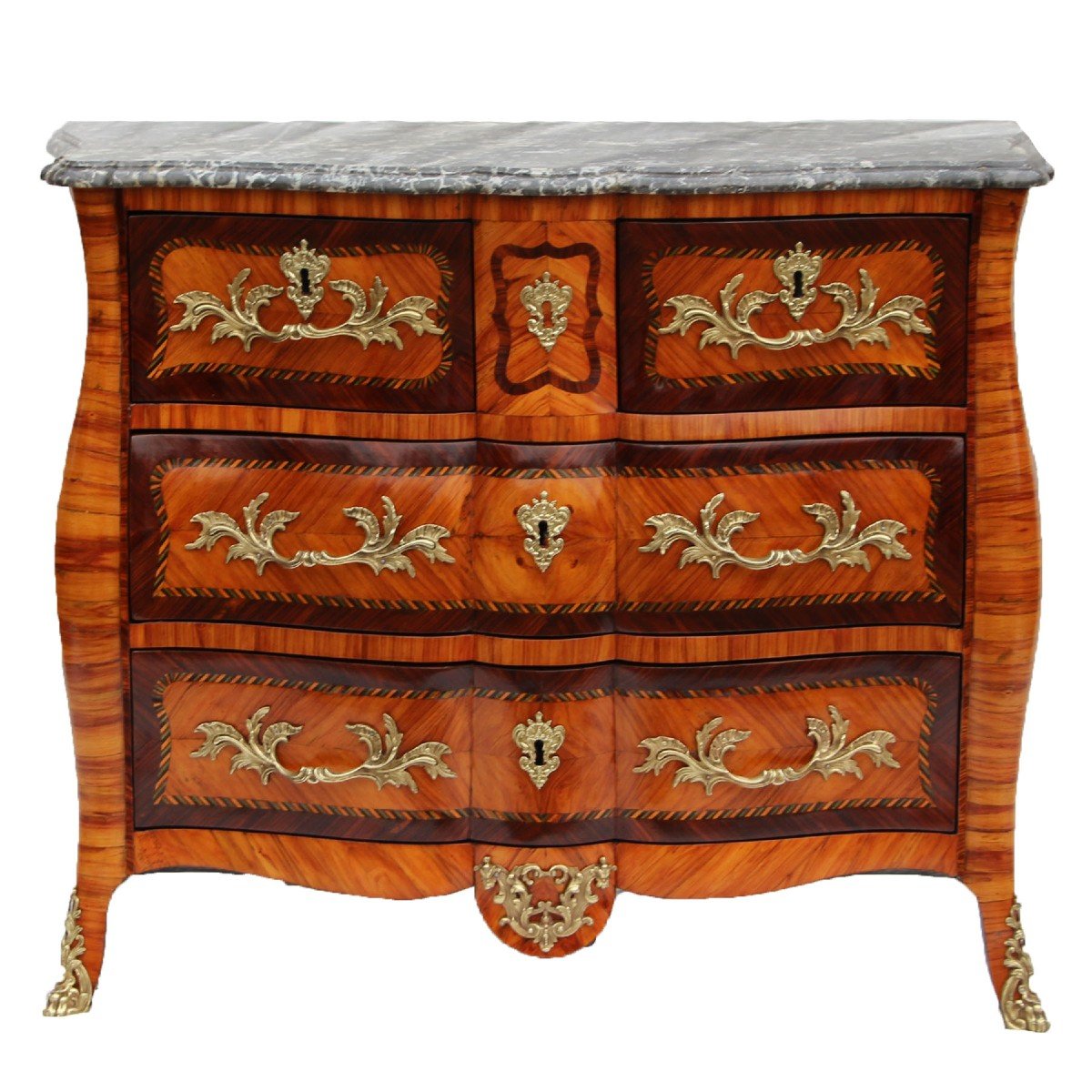 Rare Double Movement Commode, 18th Century-photo-2