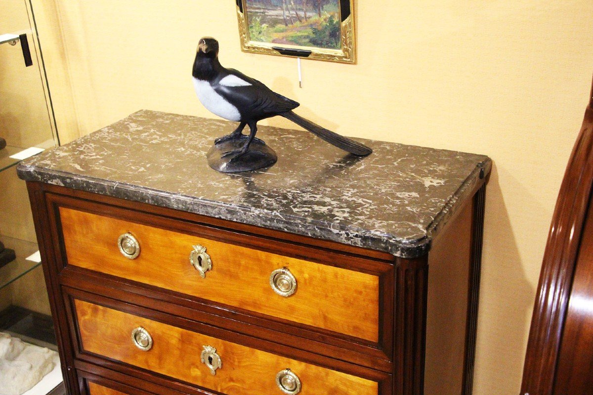 Louis XVI Commode, Stamped Molitor-photo-3