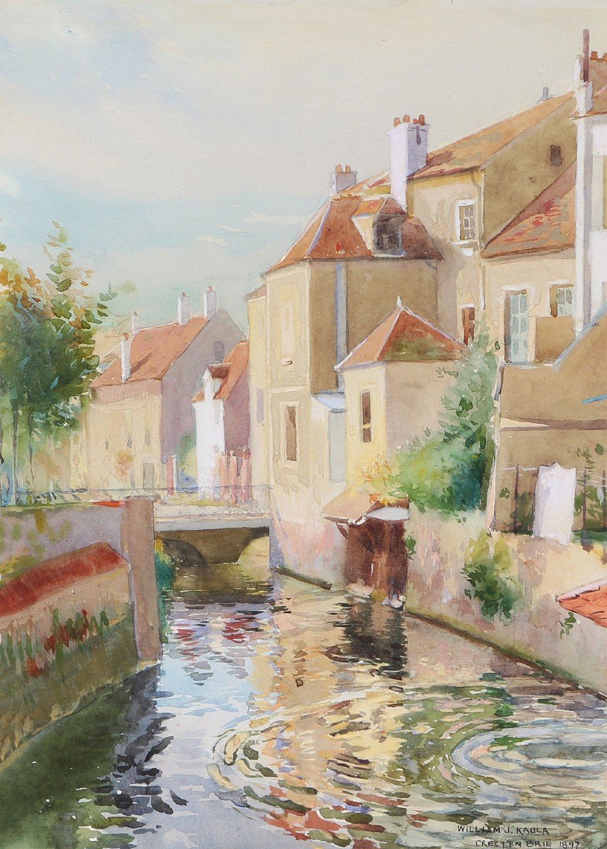 William Jurian Kaula (1871-1953) Crécy-en-brie, 1897