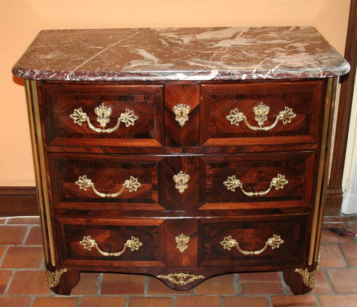 Petite Commode D’époque Régence-photo-4