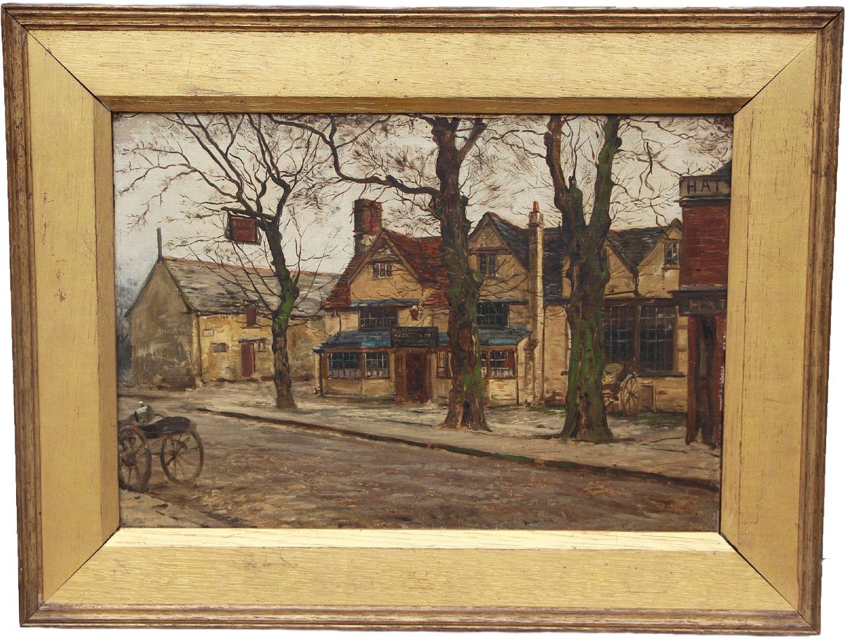 Ecole Anglaise (circa 1920-1940) The Old Black Horse, Oxford