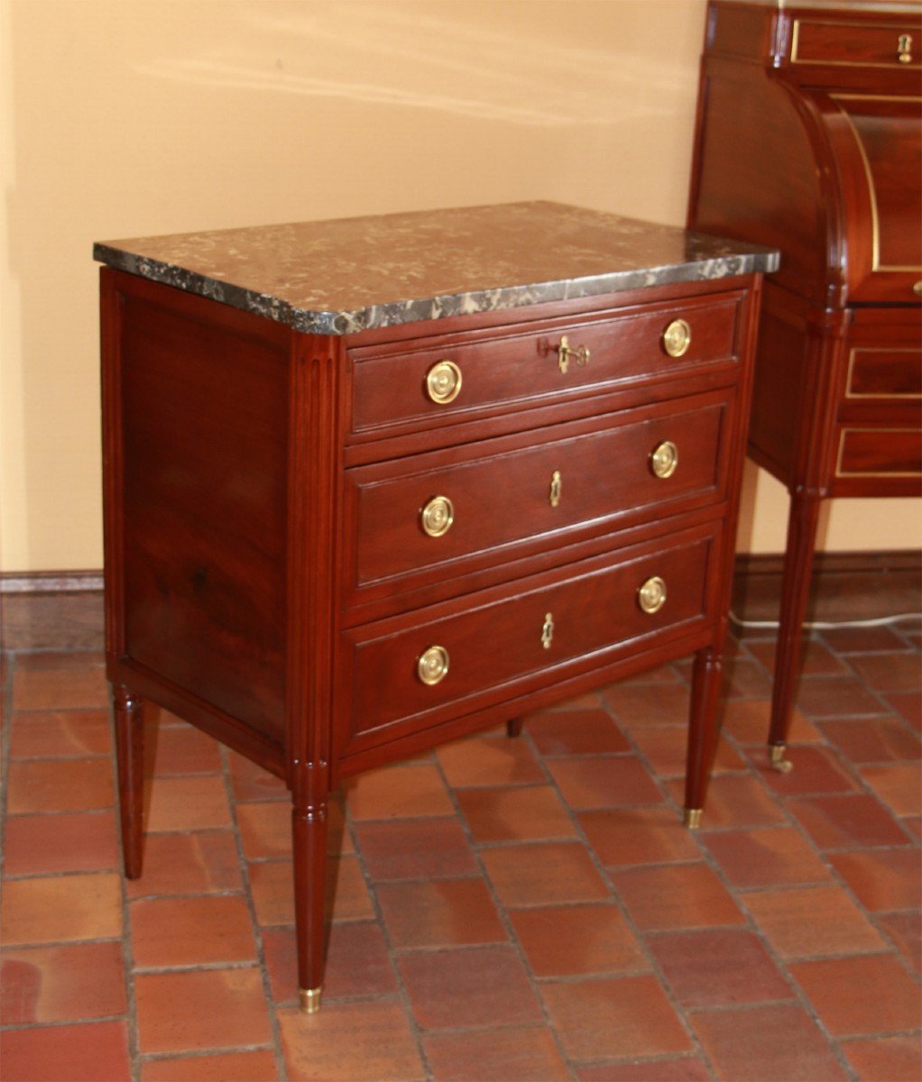 Louis XVI Commode, Stamped Jbvassou-photo-3