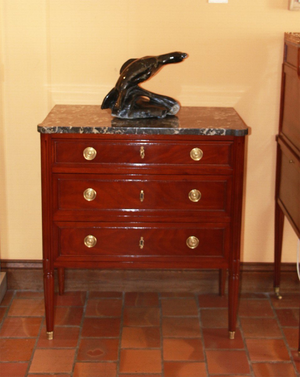 Louis XVI Commode, Stamped Jbvassou-photo-4