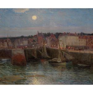 Gustave Albert (1866-1905)  Le Port De Honfleur 