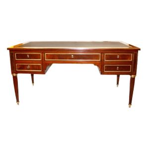 Louis XVI Period Flat Desk, Stamped By Joseph Stockel