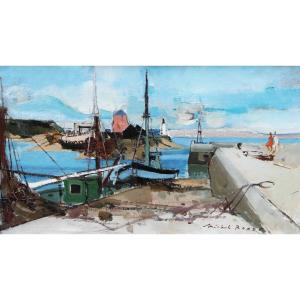 Michel Rodde (1913-2009) The Port Of Camaret 