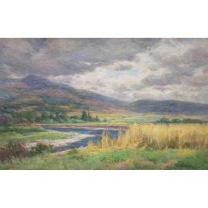 Georges Pierre Louis Serrier (1852-1949) River In Puy De Dôme 