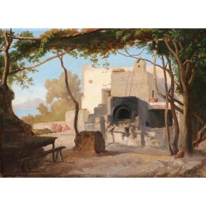 Henri Zuber (1844-1909) Pottery Kiln, Amalfi Coast 