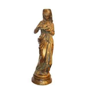 Albert-Ernest de CARRIER-BELLEUSE(1824-1887) « liseuse » Signé A. Carrier Belleuse