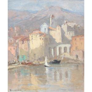 Louis Marie Désiré-Lucas (1869-1949) Villefranche sur mer