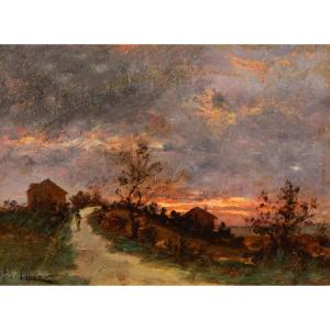 Franck Cinot (1851–1890) Sunset