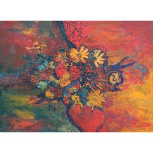 Charles MARCON (1920-2019) Bouquet , circa  1960 
