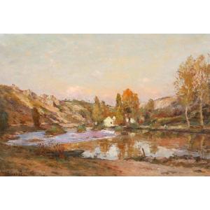 Jean Massé (1856-1950) Le moulin à Chauvigny