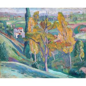 Louis NEILLOT (1898-1973) Paysage Bourbonnais (1924)